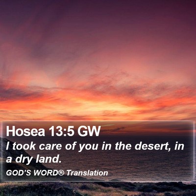 Hosea 13:5 GW Bible Verse Image