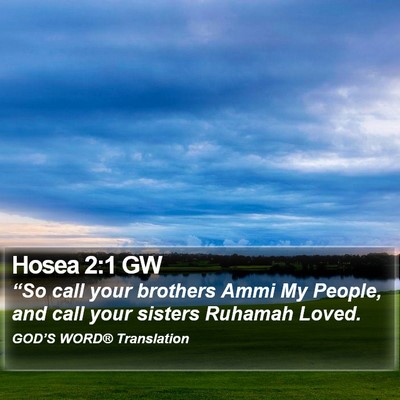 Hosea 2:1 GW Bible Verse Image