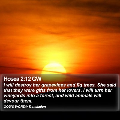 Hosea 2:12 GW Bible Verse Image