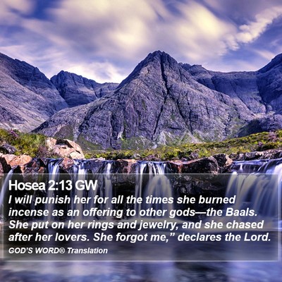 Hosea 2:13 GW Bible Verse Image