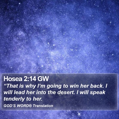 Hosea 2:14 GW Bible Verse Image