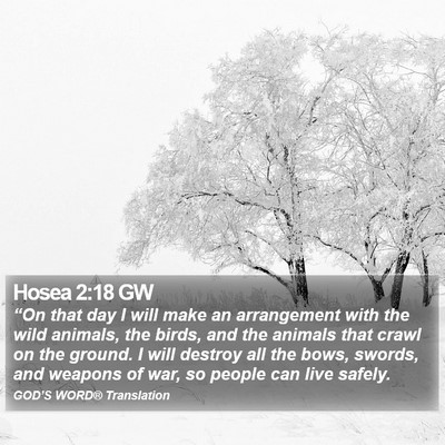 Hosea 2:18 GW Bible Verse Image