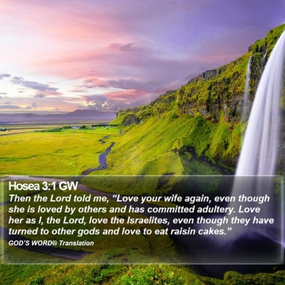 Hosea 3:1 GW Bible Verse Image