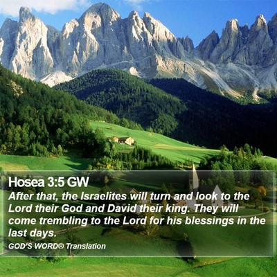 Hosea 3:5 GW Bible Verse Image
