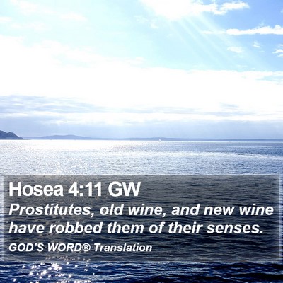 Hosea 4:11 GW Bible Verse Image