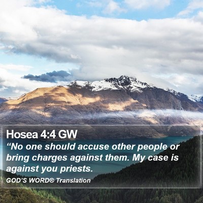 Hosea 4:4 GW Bible Verse Image