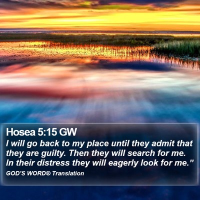 Hosea 5:15 GW Bible Verse Image