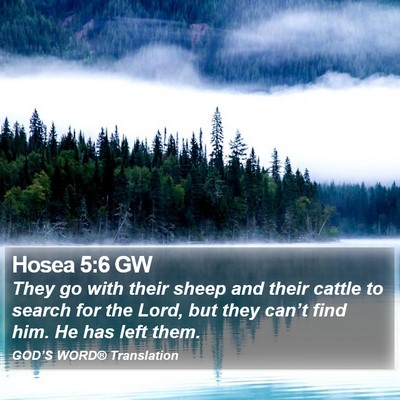 Hosea 5:6 GW Bible Verse Image