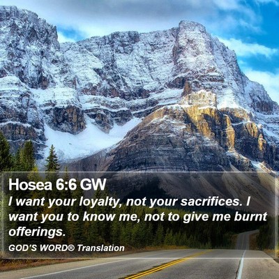 Hosea 6:6 GW Bible Verse Image