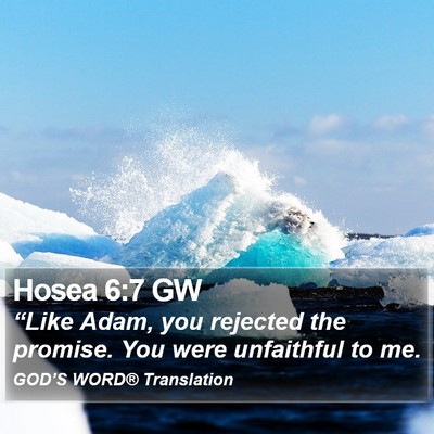 Hosea 6:7 GW Bible Verse Image