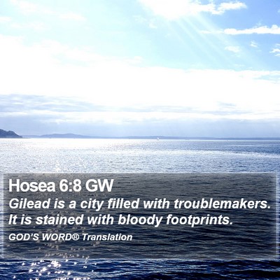 Hosea 6:8 GW Bible Verse Image