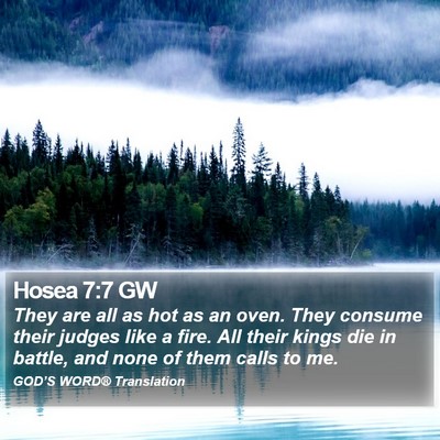 Hosea 7:7 GW Bible Verse Image