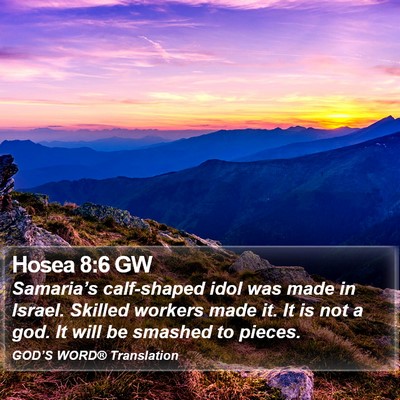 Hosea 8:6 GW Bible Verse Image