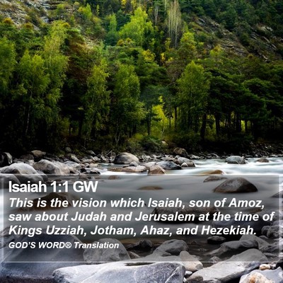 Isaiah 1:1 GW Bible Verse Image