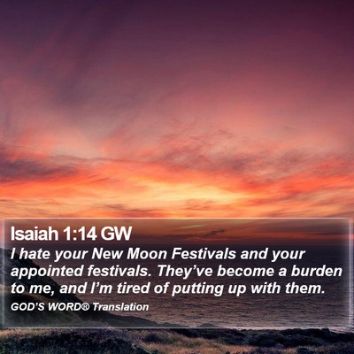 Isaiah 1:14 GW Bible Verse Image