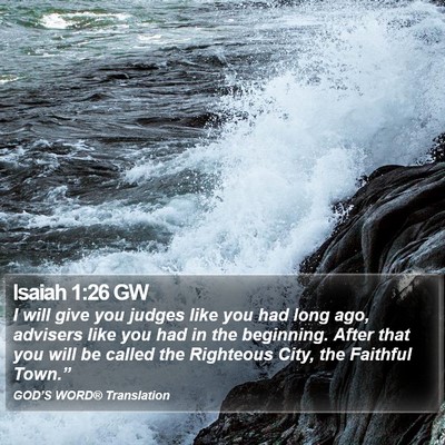 Isaiah 1:26 GW Bible Verse Image