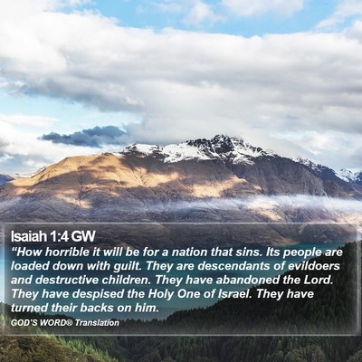 Isaiah 1:4 GW Bible Verse Image