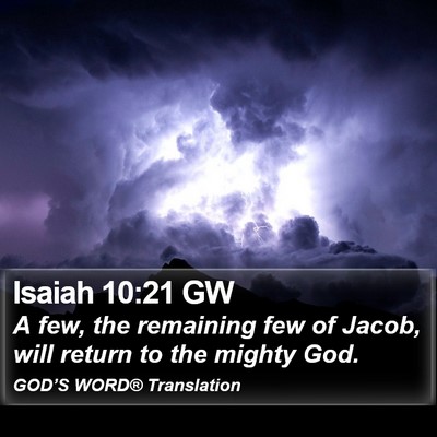 Isaiah 10:21 GW Bible Verse Image