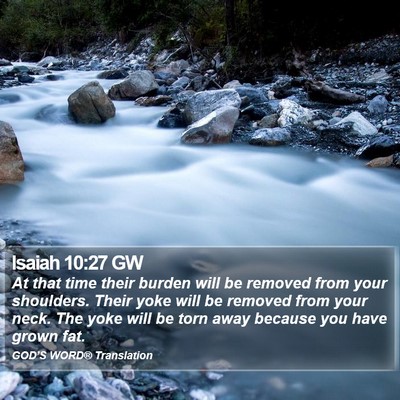 Isaiah 10:27 GW Bible Verse Image
