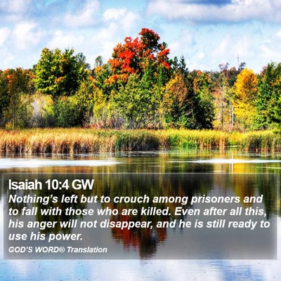 Isaiah 10:4 GW Bible Verse Image