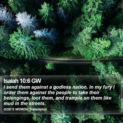 Isaiah 10:6 GW Bible Verse Image