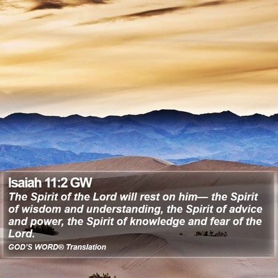 Isaiah 11:2 GW Bible Verse Image