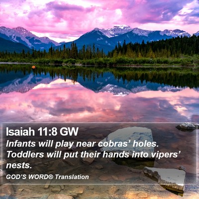 Isaiah 11:8 GW Bible Verse Image