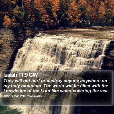 Isaiah 11:9 GW Bible Verse Image