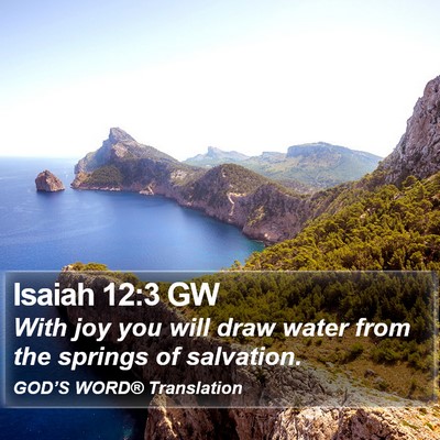 Isaiah 12:3 GW Bible Verse Image