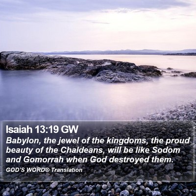 Isaiah 13:19 GW Bible Verse Image