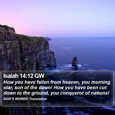 Isaiah 14:12 GW Bible Verse Image