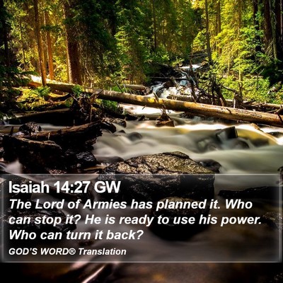 Isaiah 14:27 GW Bible Verse Image
