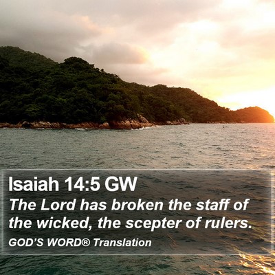 Isaiah 14:5 GW Bible Verse Image
