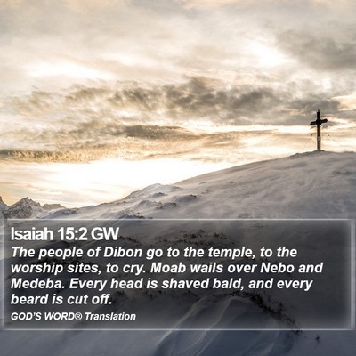 Isaiah 15:2 GW Bible Verse Image