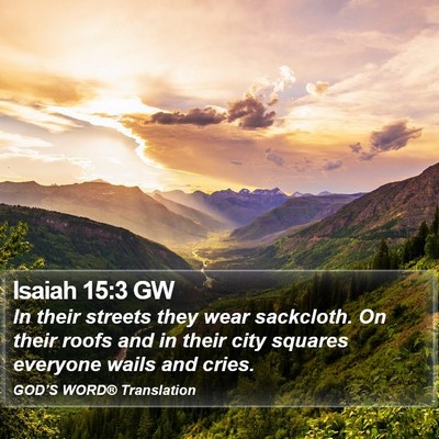 Isaiah 15:3 GW Bible Verse Image