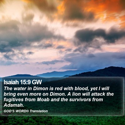 Isaiah 15:9 GW Bible Verse Image