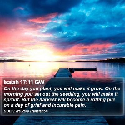 Isaiah 17:11 GW Bible Verse Image
