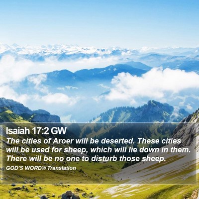 Isaiah 17:2 GW Bible Verse Image