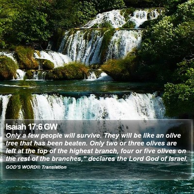 Isaiah 17:6 GW Bible Verse Image