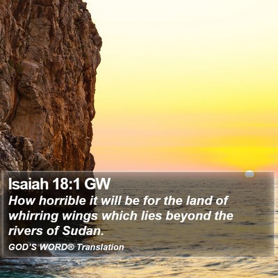 Isaiah 18:1 GW Bible Verse Image