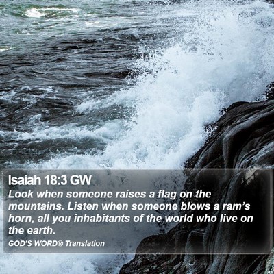 Isaiah 18:3 GW Bible Verse Image
