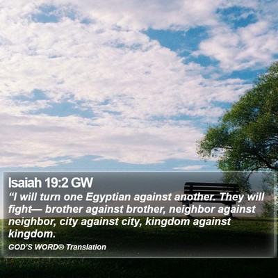 Isaiah 19:2 GW Bible Verse Image
