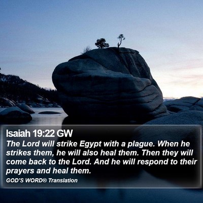 Isaiah 19:22 GW Bible Verse Image