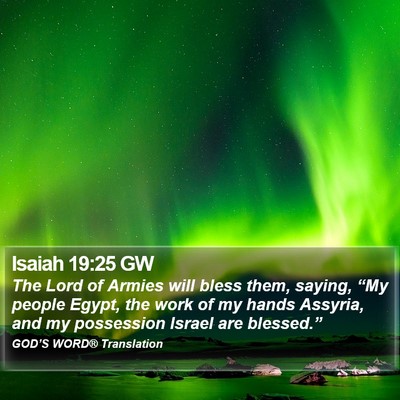 Isaiah 19:25 GW Bible Verse Image
