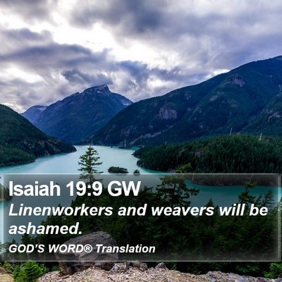 Isaiah 19:9 GW Bible Verse Image