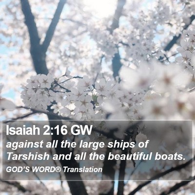 Isaiah 2:16 GW Bible Verse Image
