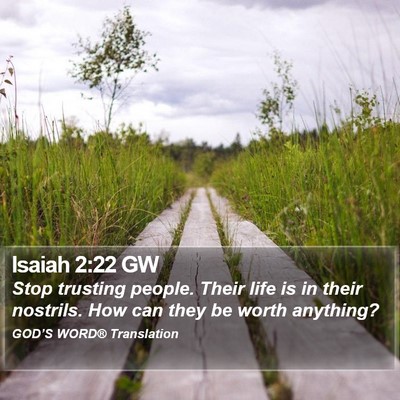 Isaiah 2:22 GW Bible Verse Image