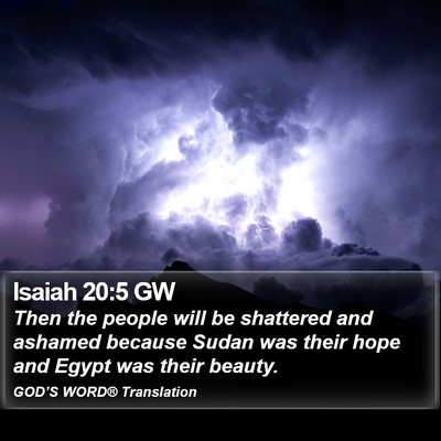 Isaiah 20:5 GW Bible Verse Image