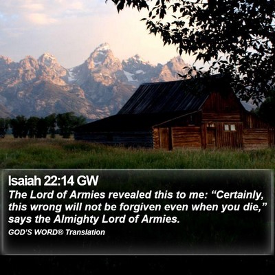 Isaiah 22:14 GW Bible Verse Image