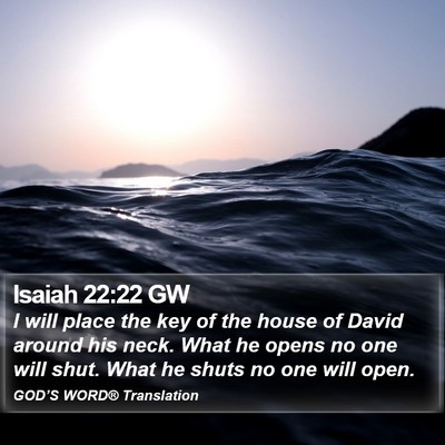 Isaiah 22:22 GW Bible Verse Image